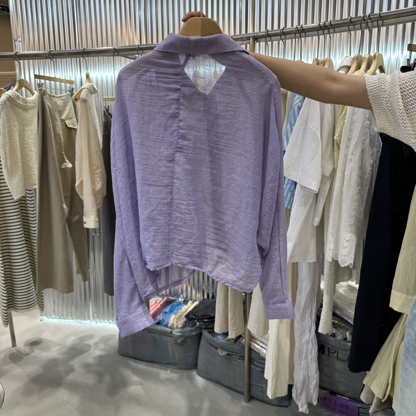 ALEGRE韓國代購㊣女裝新品推薦25春夏人氣熱賣休閑襯衫蕾絲衫ALEGRE襯衫/蕾絲衫
