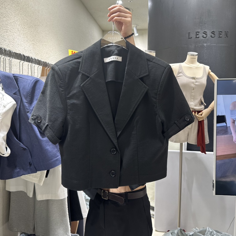 LESSEN東大門㊣實拍女士新品25春夏休閑推薦熱賣人氣時尚夾克LESSEN夾克圖色3