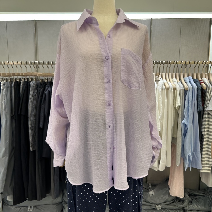 NOON_D東大門㊣實拍女裝新品25春夏休閑推薦熱賣襯衫蕾絲衫NOON_D襯衫/蕾絲衫圖色1