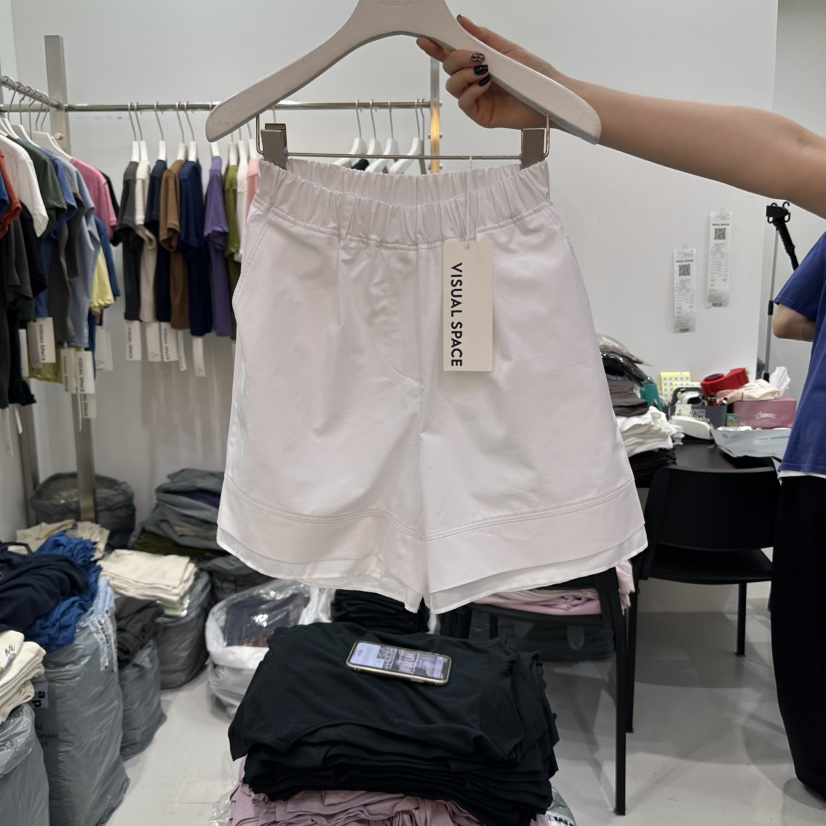 VISUAL SPACE東大門㊣實拍女裝新款休閑25春夏人氣熱賣短褲VISUAL SPACE短褲