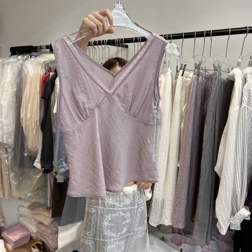 RIVEROOM東大門㊣實拍女士新品人氣休閑25春夏真品吊帶背心RIVEROOM吊帶/背心