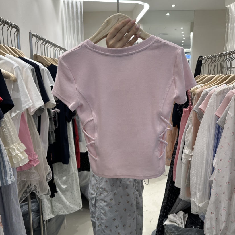 MIMME韓國直郵㊣女士新品熱賣時尚休閑職業推薦25春夏人氣T恤MIMMET恤