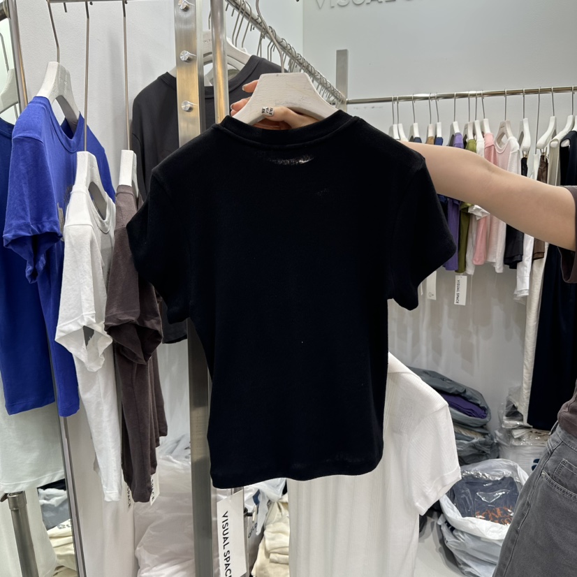 VISUAL SPACE東大門㊣實拍女士新品25春夏人氣真品休閑T恤VISUAL SPACET恤