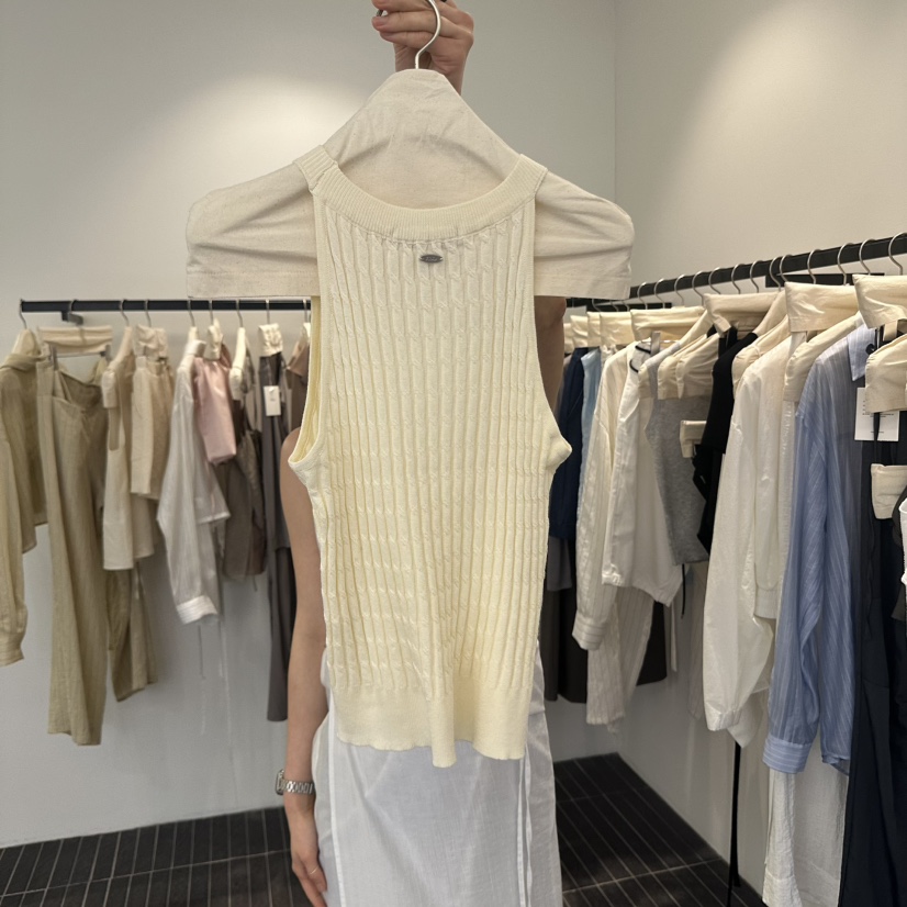 FIND-P東大門㊣直郵女裝新款職業休閑真品熱賣25春夏吊帶背心FIND-P吊帶/背心