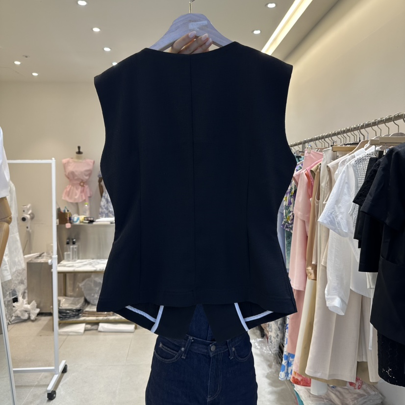 INNO韓國直郵㊣女裝新款推薦人氣休閑時尚25春夏馬甲紐扣背心INNO馬甲
