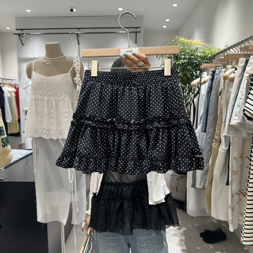 AYCE韓國代購㊣女裝新款職業時尚真品休閑熱賣25春夏短裙圓點裙101SHOWROOM/AYCE短裙圖色2