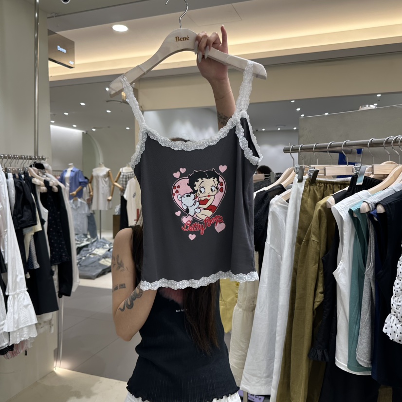 BENE韓國代購㊣女裝新款職業人氣熱賣時尚休閑真品吊帶背心BENE吊帶/背心圖色3