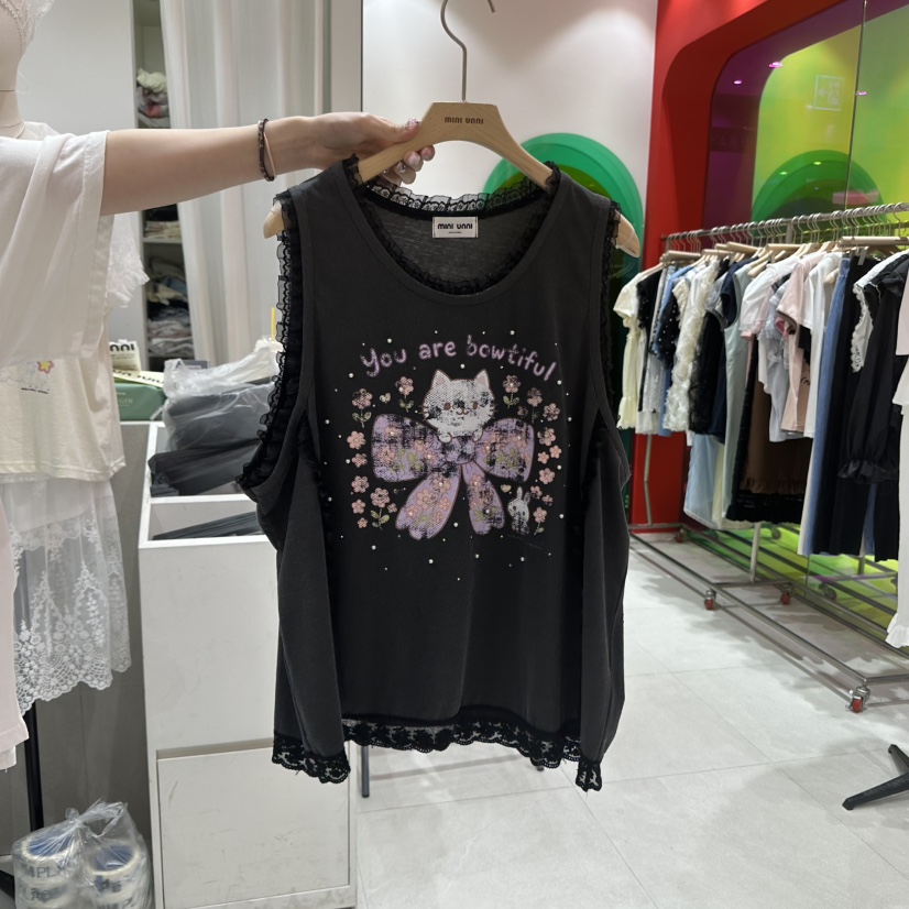 MINI UNNI東大門㊣實拍女裝新款25春夏職業熱賣真品吊帶背心MINI UNNI吊帶/背心圖色3