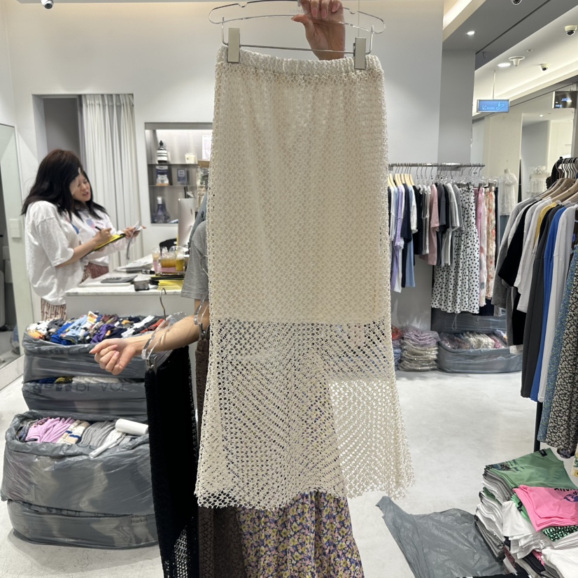 COMBO韓國代購㊣女士新款人氣推薦25春夏熱賣真品時尚休閑長裙COM_BO長裙圖色2