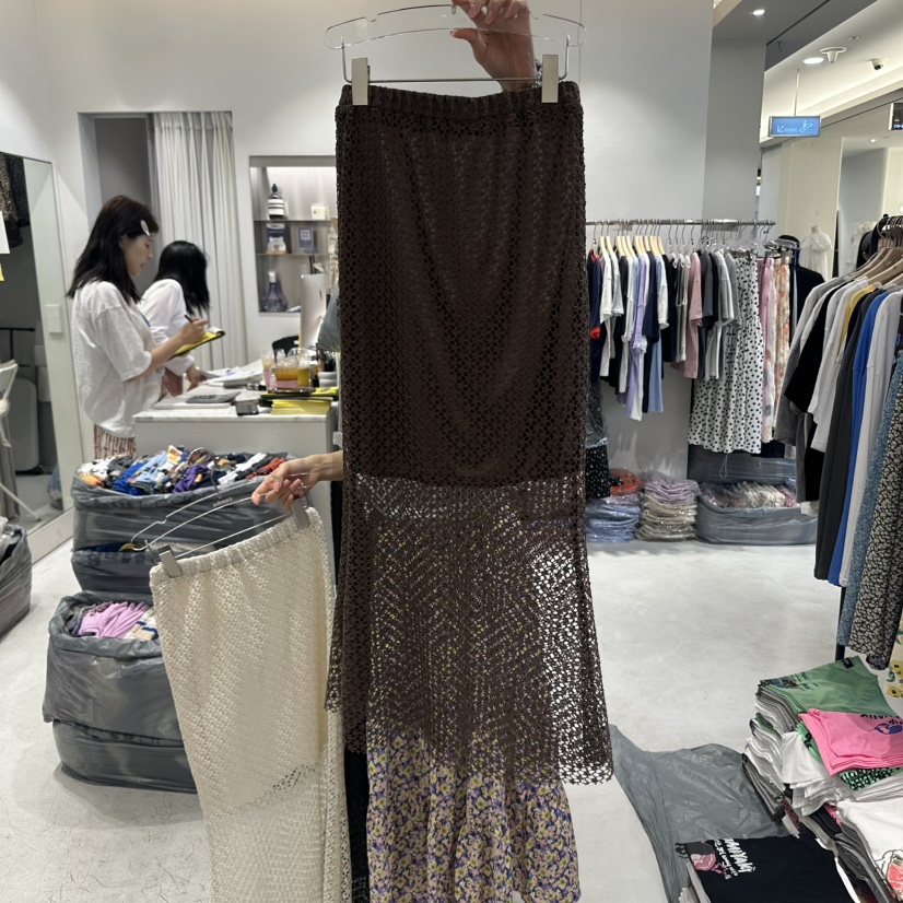 COMBO韓國代購㊣女士新款人氣推薦25春夏熱賣真品時尚休閑長裙COM_BO長裙圖色3