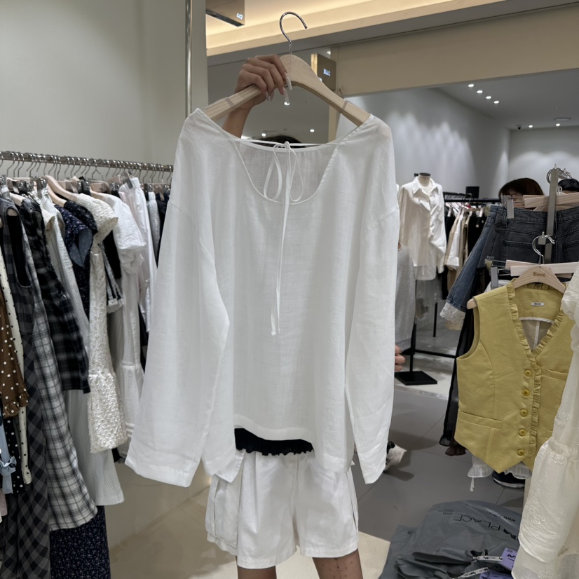 BENE東大門㊣實拍女裝新品真品休閑熱賣推薦時尚襯衫蕾絲衫BENE襯衫/蕾絲衫