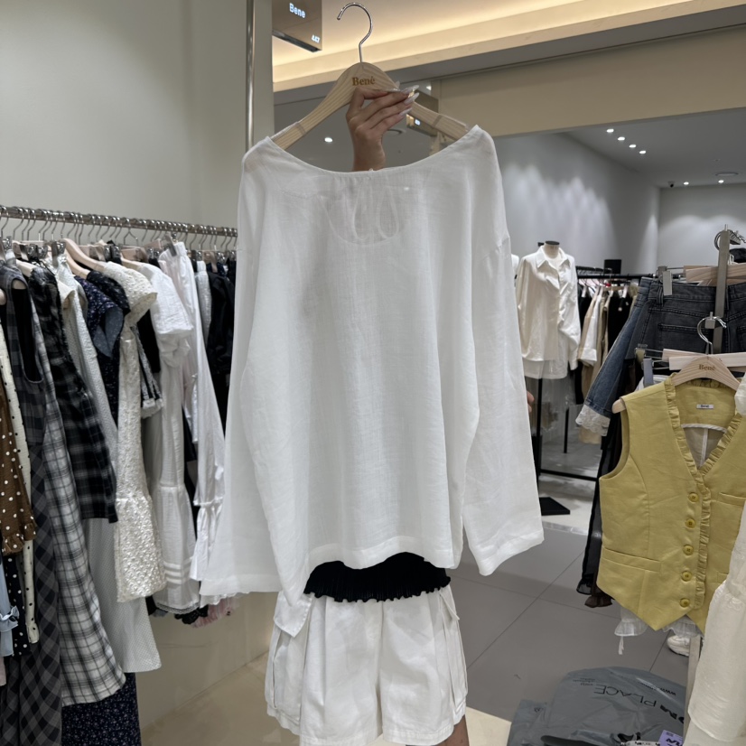 BENE東大門㊣實拍女裝新品真品休閑熱賣推薦時尚襯衫蕾絲衫BENE襯衫/蕾絲衫