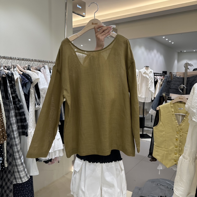 BENE東大門㊣實拍女裝新品真品休閑熱賣推薦時尚襯衫蕾絲衫BENE襯衫/蕾絲衫圖色2