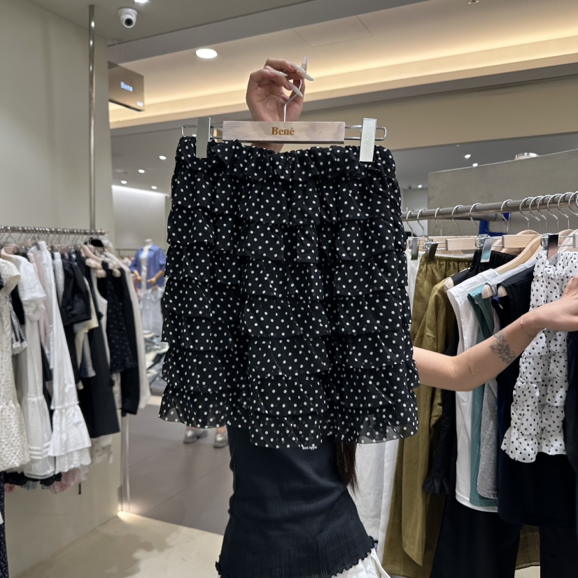 BENE韓國直郵㊣女士新品職業熱賣休閑25春夏人氣時尚真品短裙BENE短裙