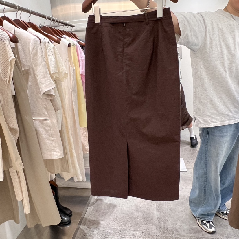CHAE韓國代購㊣女士新品真品推薦人氣25春夏半身裙中短裙含腰帶CHAE半身裙/中短裙