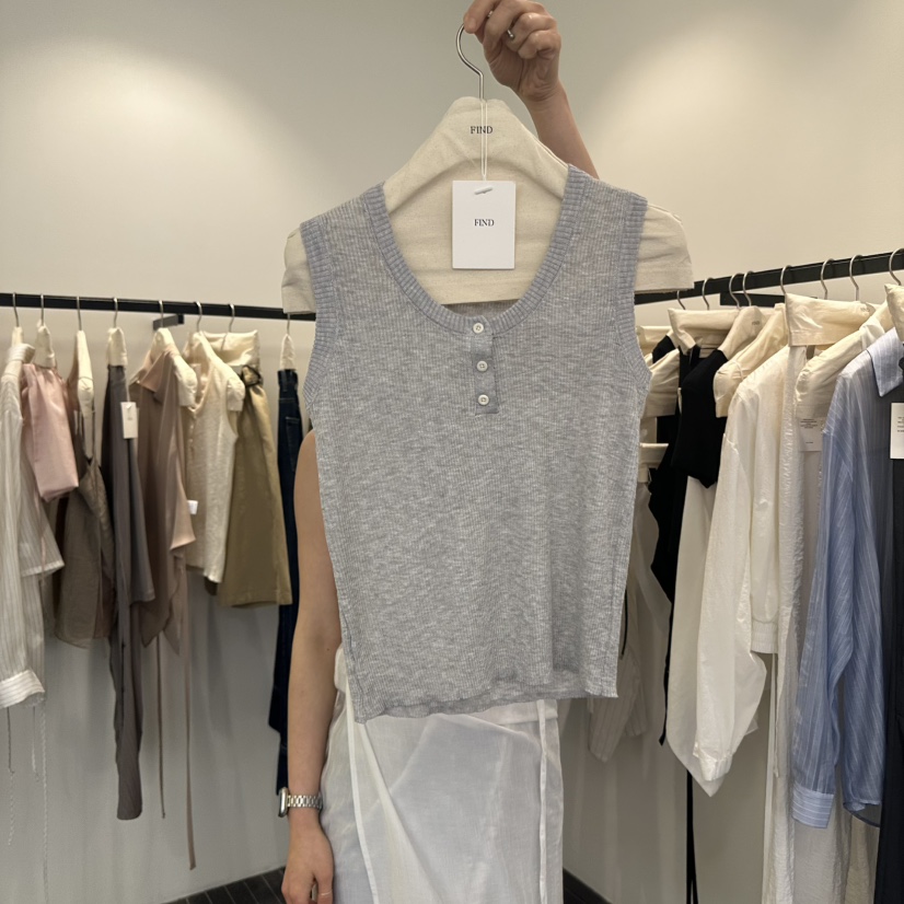 FIND-P東大門㊣直郵女裝新品職業休閑真品推薦熱賣吊帶背心FIND-P吊帶/背心圖色2