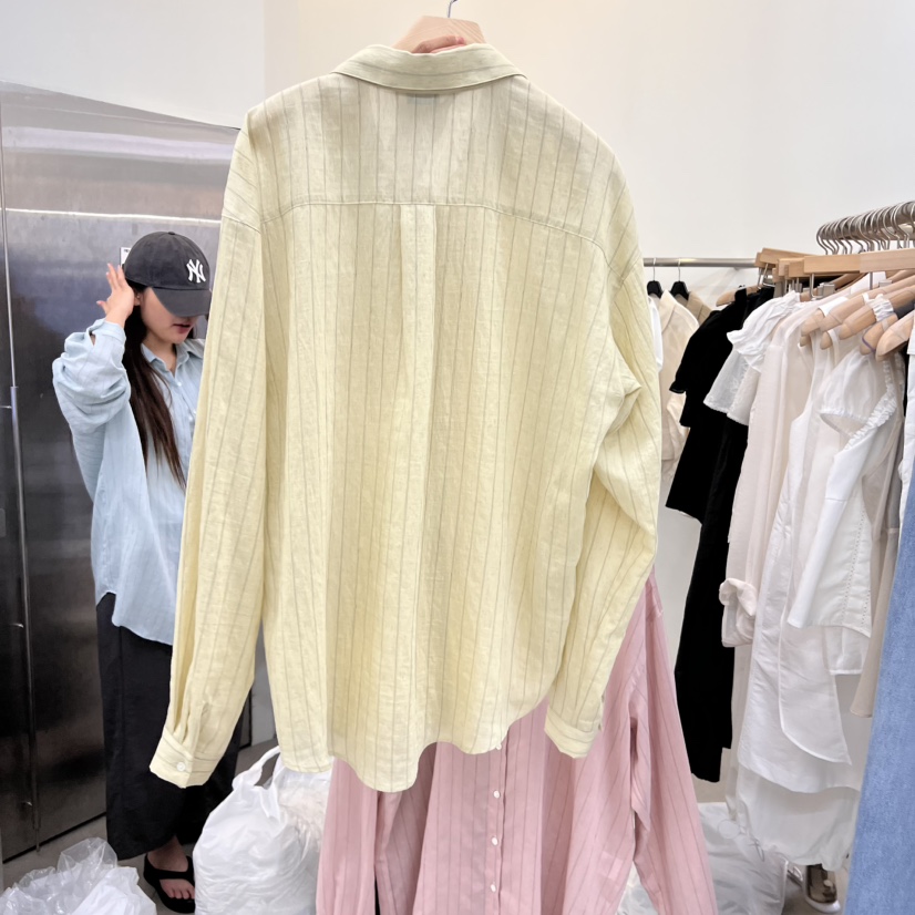 MOIBLE韓國代購㊣女士新品熱賣真品25春夏推薦時尚襯衫蕾絲衫MOIBLE襯衫/蕾絲衫