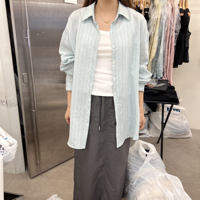 MOIBLE韓國代購㊣女士新品熱賣真品25春夏推薦時尚襯衫蕾絲衫MOIBLE襯衫/蕾絲衫圖色3