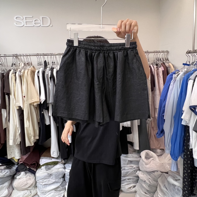 LEESEED-A韓國代購㊣女士新品熱賣推薦真品25春夏時尚短褲SEeD/LEESEED短褲圖色3