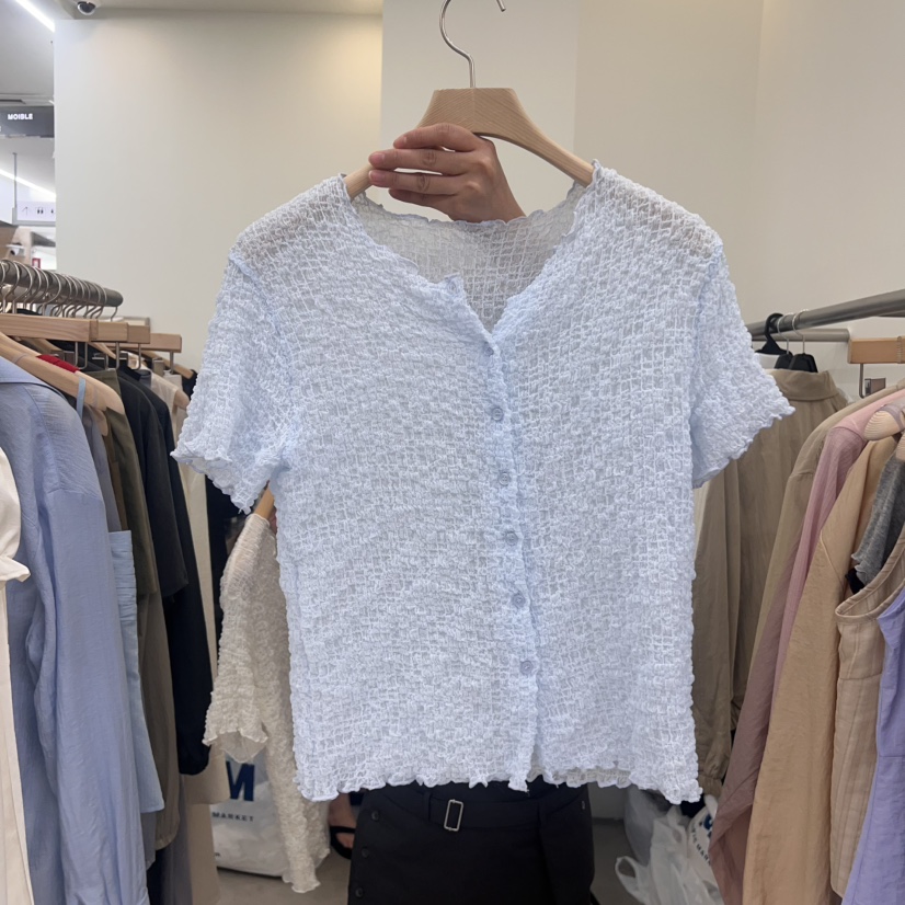 MOIBLE韓國直郵㊣女裝新款人氣真品熱賣時尚休閑職業25春夏T恤MOIBLET恤圖色2