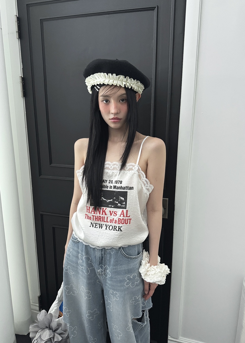 CLODE東大門㊣實拍女裝新款真品休閑25春夏吊帶背心不含內搭緞面CLODE吊帶/背心