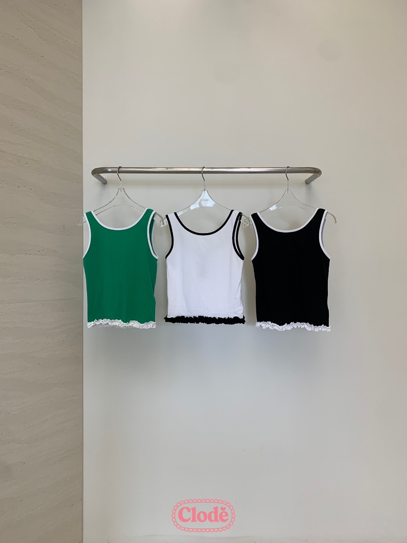 CLODE東大門㊣實拍女士新品休閑推薦真品25春夏熱賣吊帶背心CLODE吊帶/背心