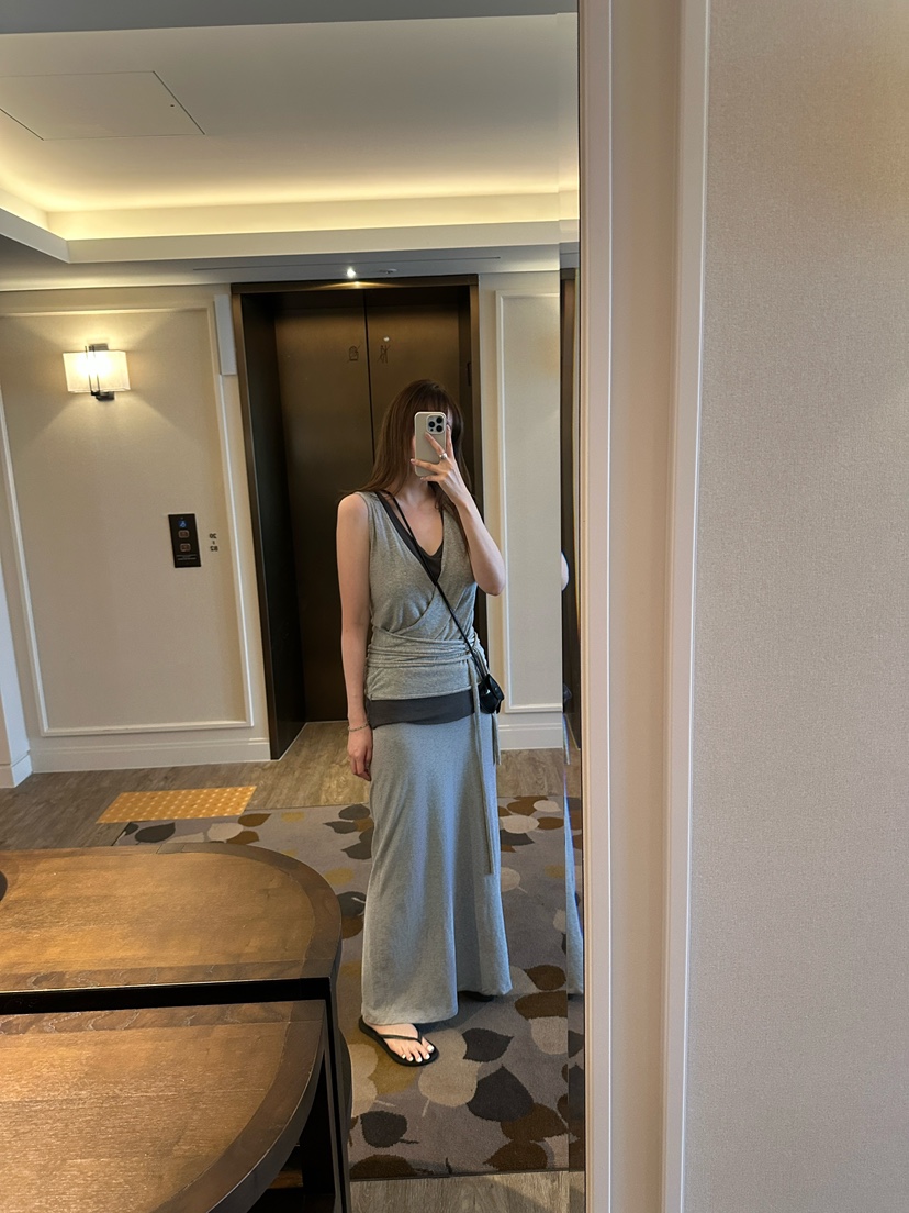 BOWIE韓國代購㊣女士新品25春夏人氣職業推薦時尚休閑吊帶背心BOWIE吊帶/背心