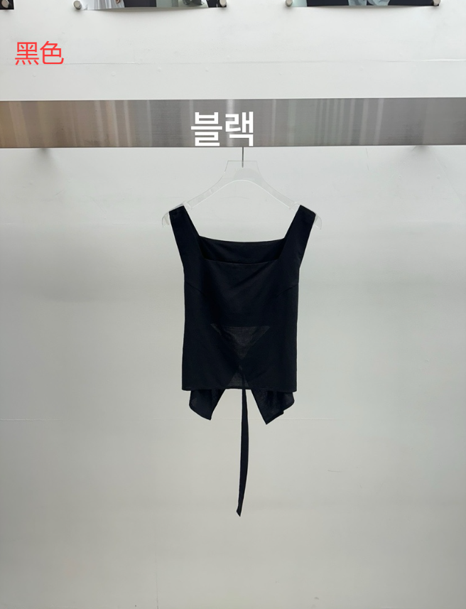 AMOOD東大門㊣實拍女士新款人氣休閑推薦熱賣真品25春夏吊帶背心AMOOD吊帶/背心圖色2