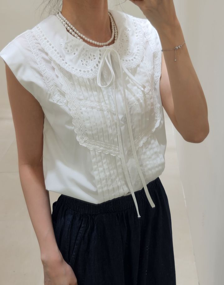 FEMME韓國直郵㊣女裝新款休閑25春夏推薦職業時尚襯衫蕾絲衫FEMME襯衫/蕾絲衫