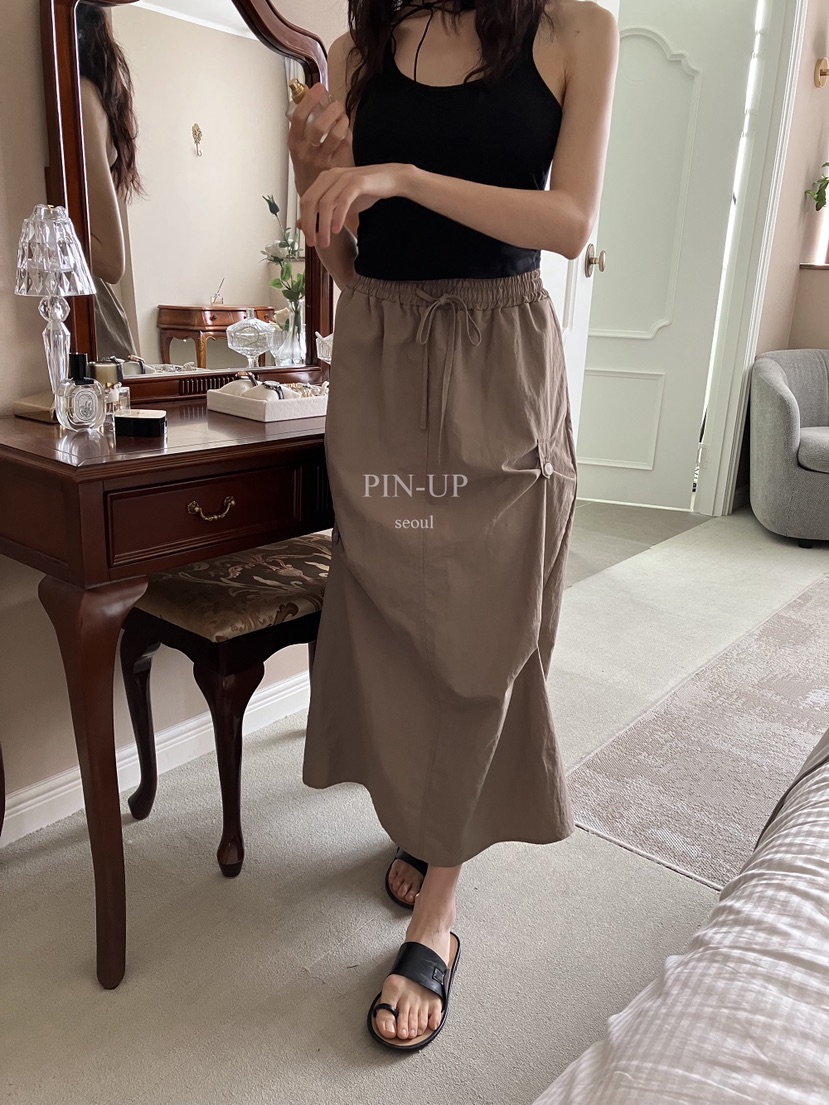 PIN-UP東大門㊣實拍女士新品推薦職業25春夏熱賣人氣時尚長裙PIN-UP長裙