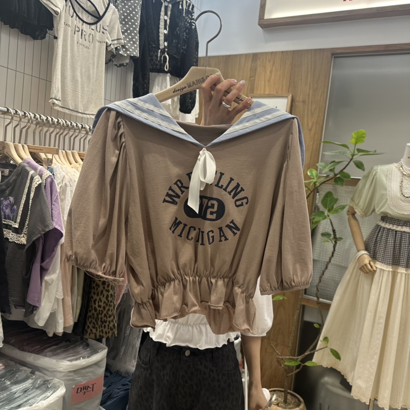 MARI CO東大門㊣實拍女士新款時尚熱賣人氣真品休閑職業T恤MARI COT恤圖色3