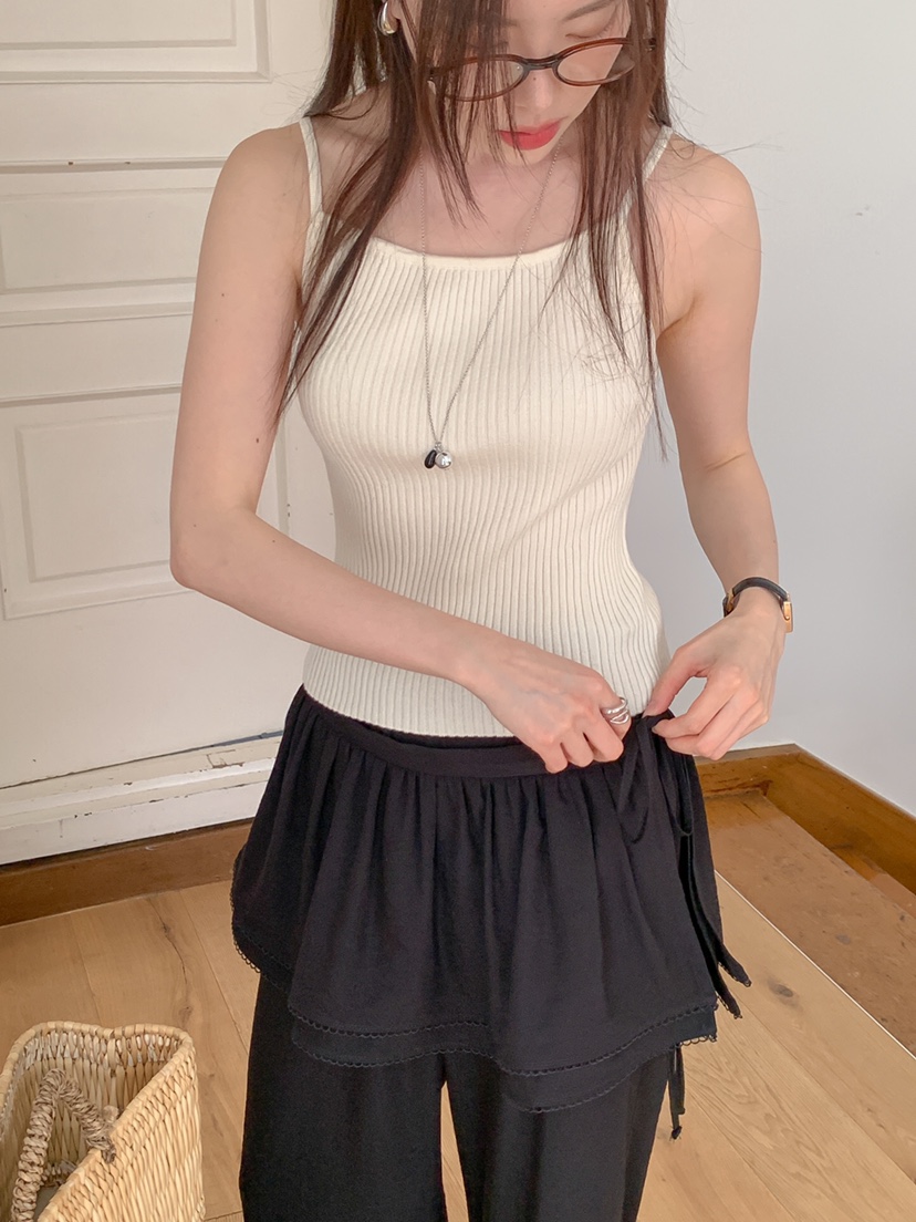 THE ABLE韓國代購㊣女裝新款時尚休閑人氣25春夏吊帶背心莫代爾THE ABLE/TA吊帶/背心