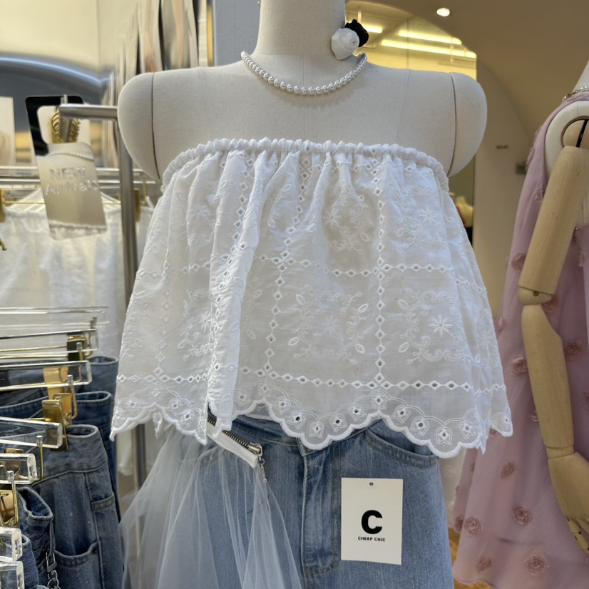 CHARLES THE SECOND東大門㊣實拍女裝新款休閑人氣吊帶背心CHARLES THE SECOND/CHEAP-CHIC吊帶/背心