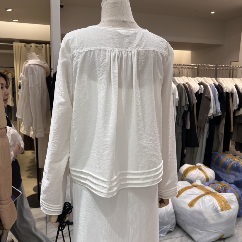VERVEINE東大門㊣直郵女士新款25春夏時尚真品襯衫蕾絲衫流蘇VERVEINE襯衫/蕾絲衫