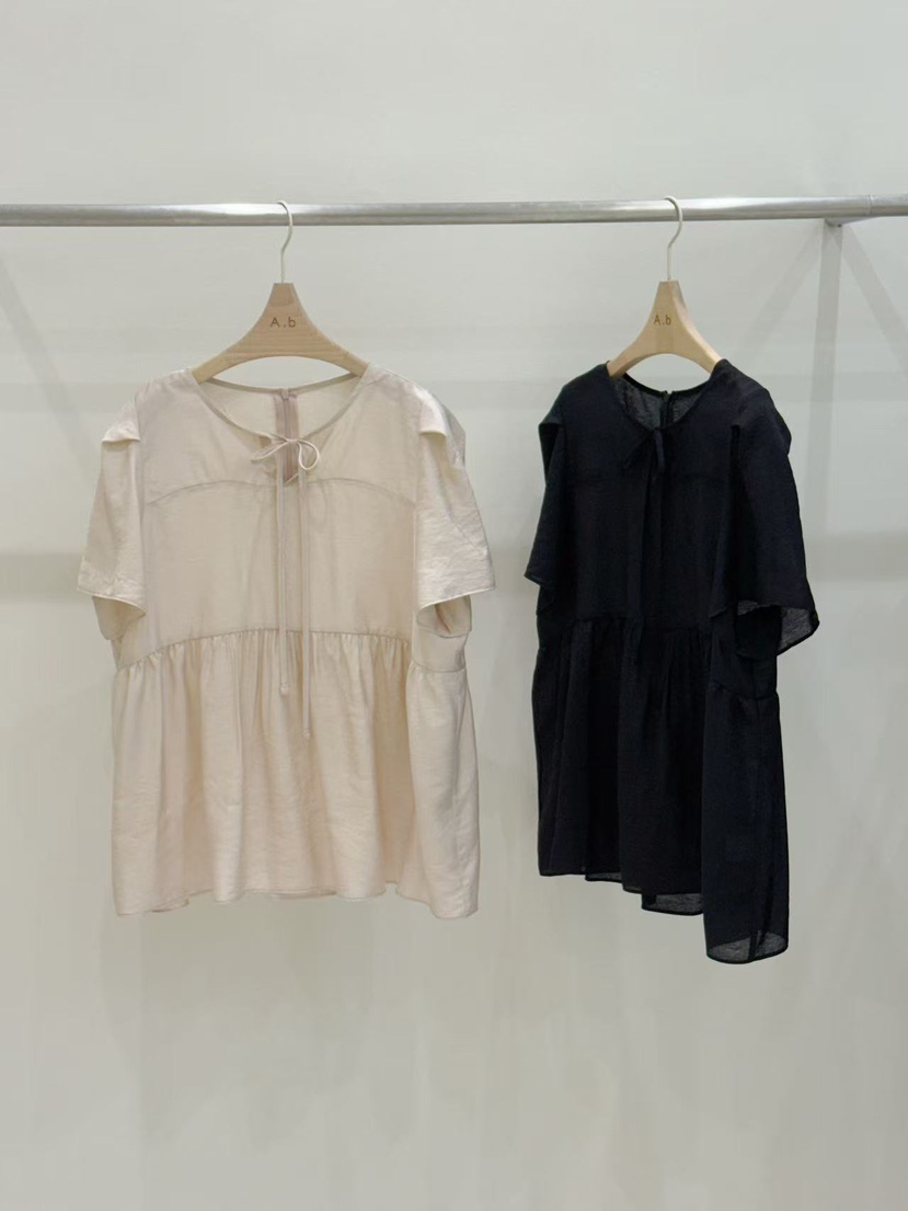 AUTUMN BEIGE PLUS韓國代購㊣女士新品25春夏休閑襯衫蕾絲衫A.b/AUTUMN BEIGE襯衫/蕾絲衫