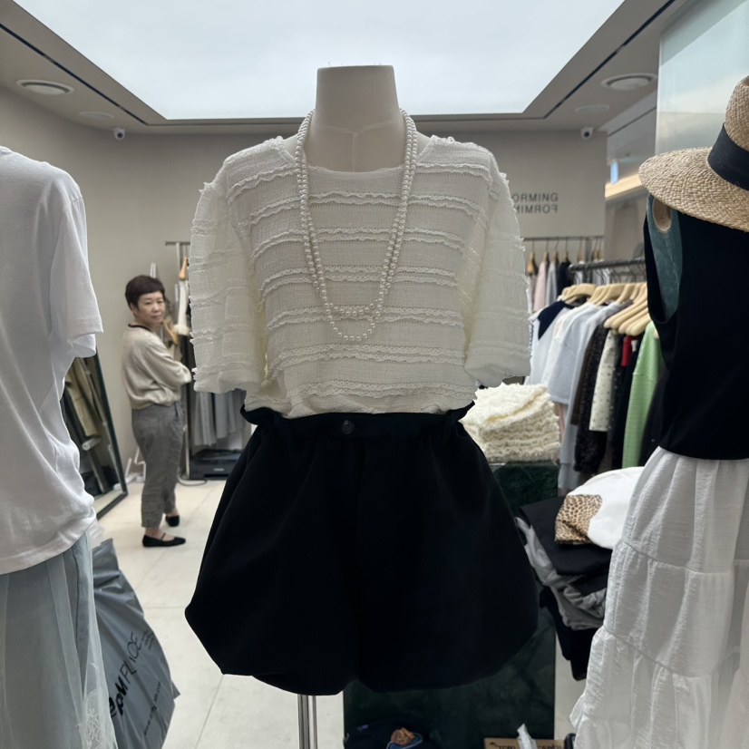 FORMING-P韓國直郵㊣女裝新款職業真品25春夏休閑襯衫蕾絲衫FORMING襯衫/蕾絲衫