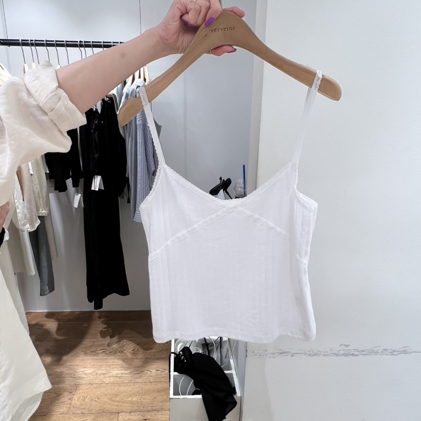 VERVEINE韓國代購㊣女裝新品25春夏推薦時尚真品人氣吊帶背心VERVEINE吊帶/背心圖色2