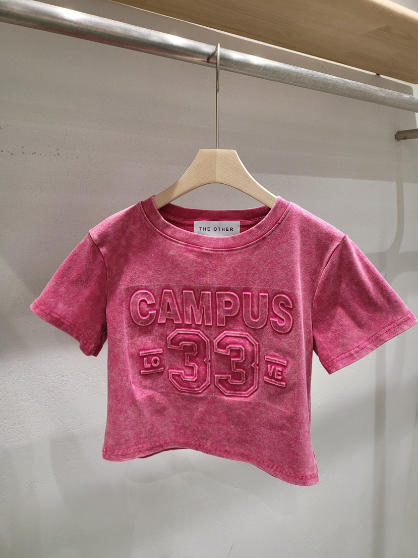 THE OTHER東大門㊣直郵女裝新品職業休閑25春夏推薦熱賣T恤THE OTHERT恤圖色1