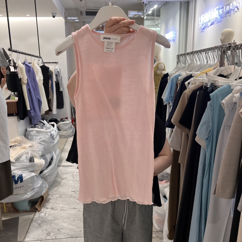 URBANE cloth東大門㊣直郵女裝新款推薦休閑25春夏吊帶背心URBANE cloth吊帶/背心圖色2