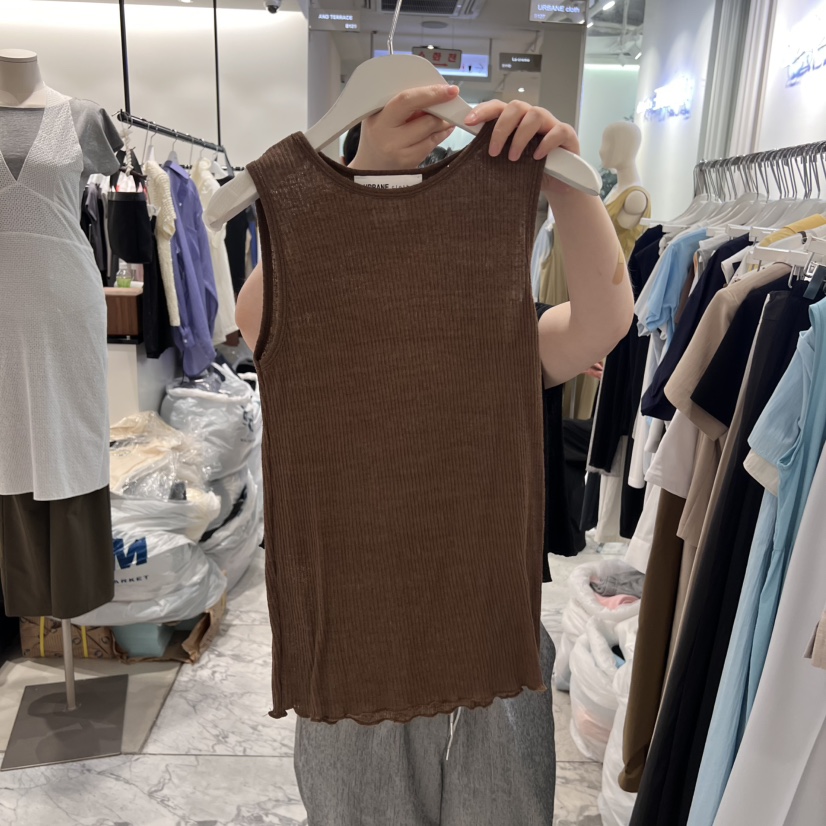 URBANE cloth東大門㊣直郵女裝新款推薦休閑25春夏吊帶背心URBANE cloth吊帶/背心圖色3