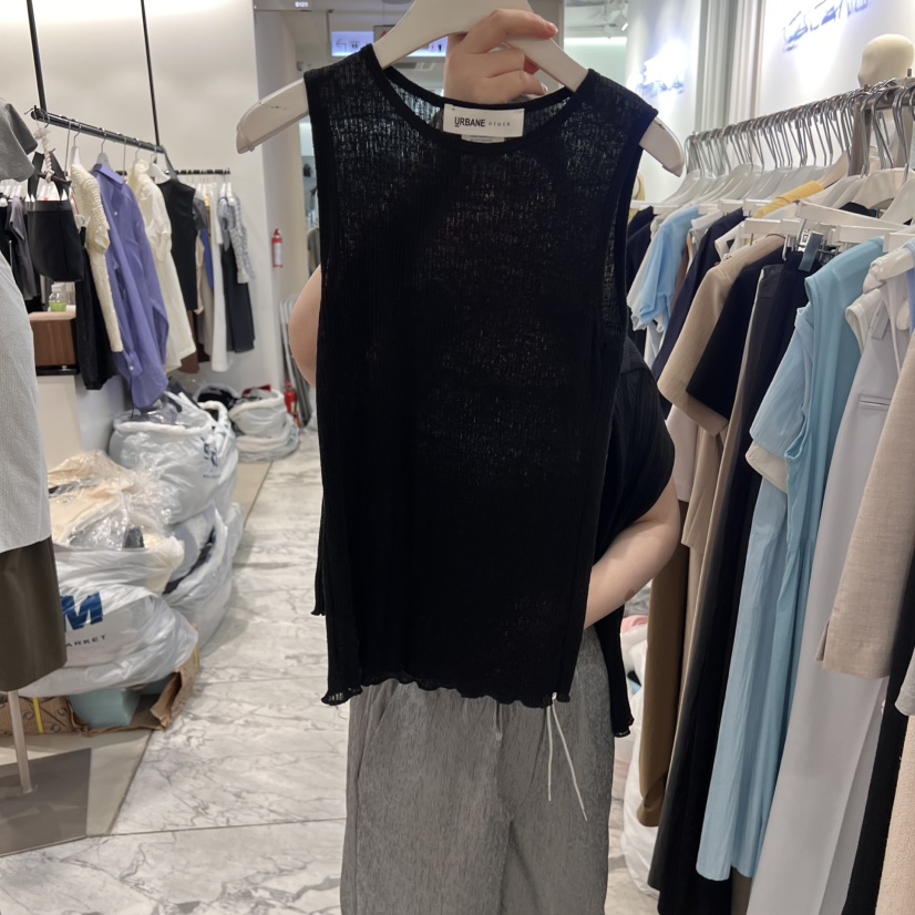 URBANE cloth東大門㊣直郵女裝新款推薦休閑25春夏吊帶背心URBANE cloth吊帶/背心圖色5
