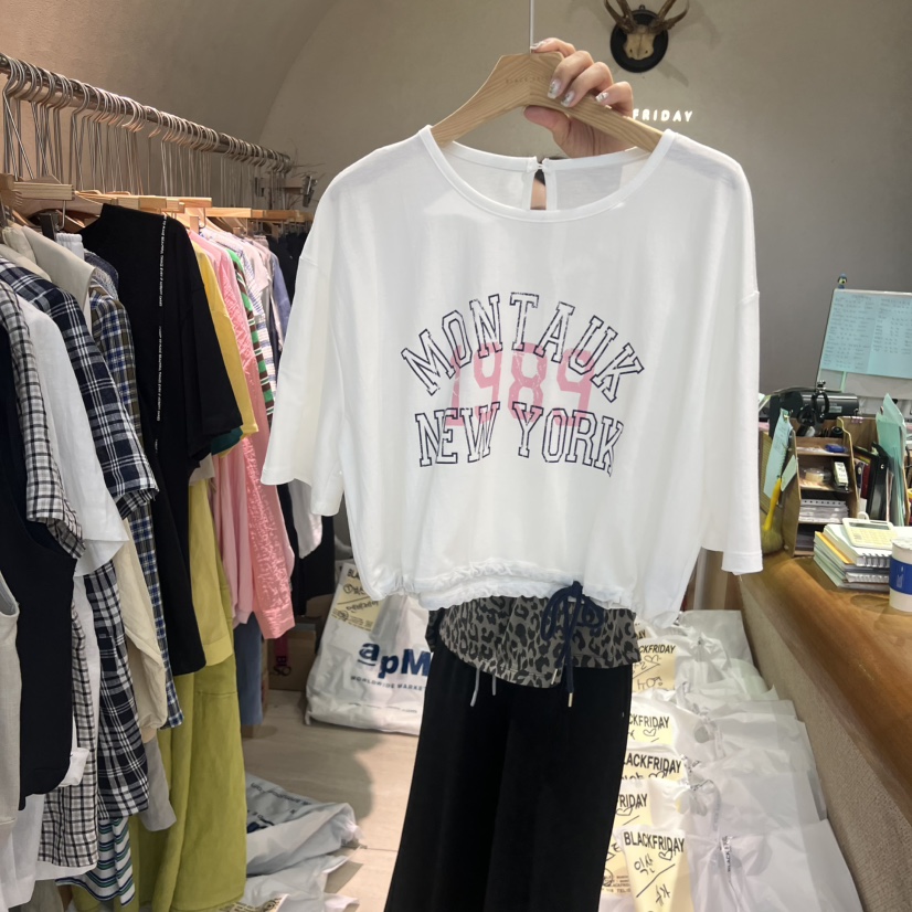 BLACKFRIDAY韓國直郵㊣女士新款休閑25春夏時尚人氣職業T恤BLACK FRIDAYT恤