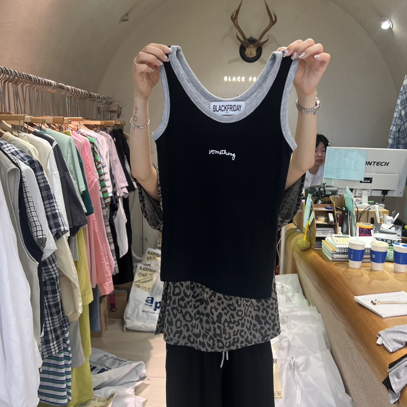 BLACKFRIDAY東大門㊣代購女士新款休閑推薦人氣時尚吊帶背心BLACK FRIDAY吊帶/背心圖色5