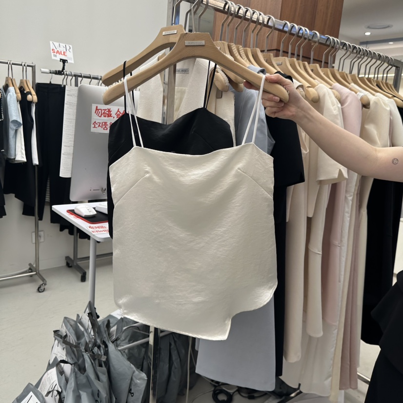 MER韓國代購㊣女裝新品時尚休閑人氣熱賣推薦25春夏吊帶背心MER/ANGELO BIANCO吊帶/背心