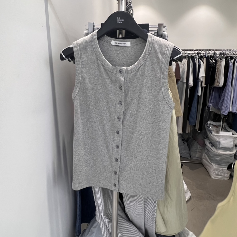 THE SECOND GROW東大門㊣直郵女裝新品休閑推薦真品吊帶背心THE SECOND GROW吊帶/背心圖色3