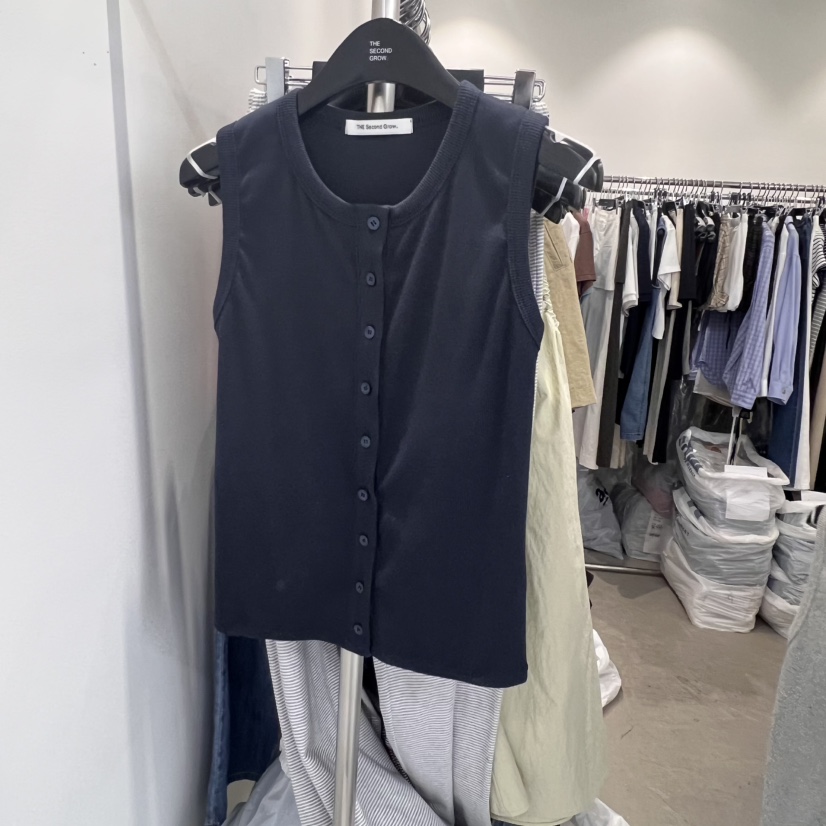 THE SECOND GROW東大門㊣直郵女裝新品休閑推薦真品吊帶背心THE SECOND GROW吊帶/背心圖色4