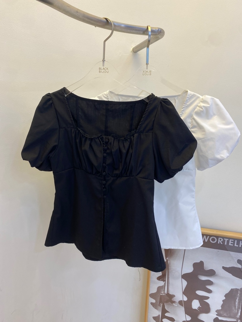 BLACK BIJOU韓國代購㊣女裝新款真品時尚人氣熱賣襯衫蕾絲衫BLACK BIJOU襯衫/蕾絲衫