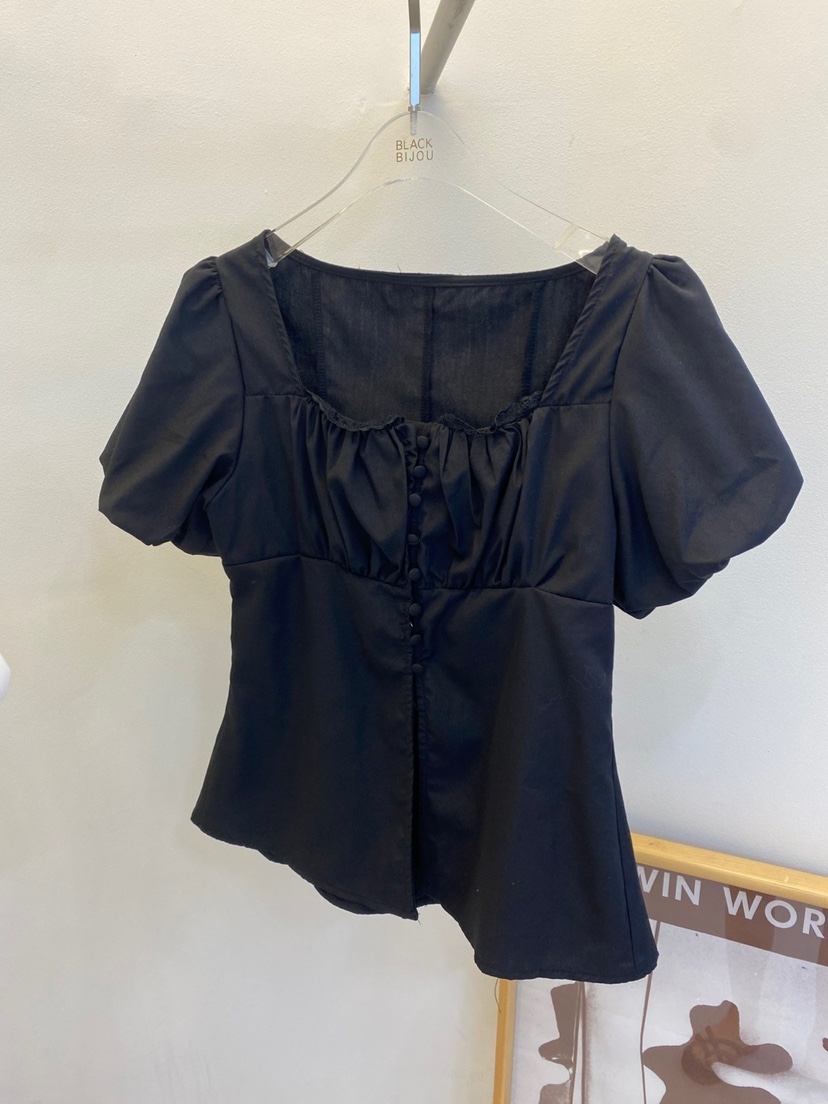 BLACK BIJOU韓國代購㊣女裝新款真品時尚人氣熱賣襯衫蕾絲衫BLACK BIJOU襯衫/蕾絲衫圖色2