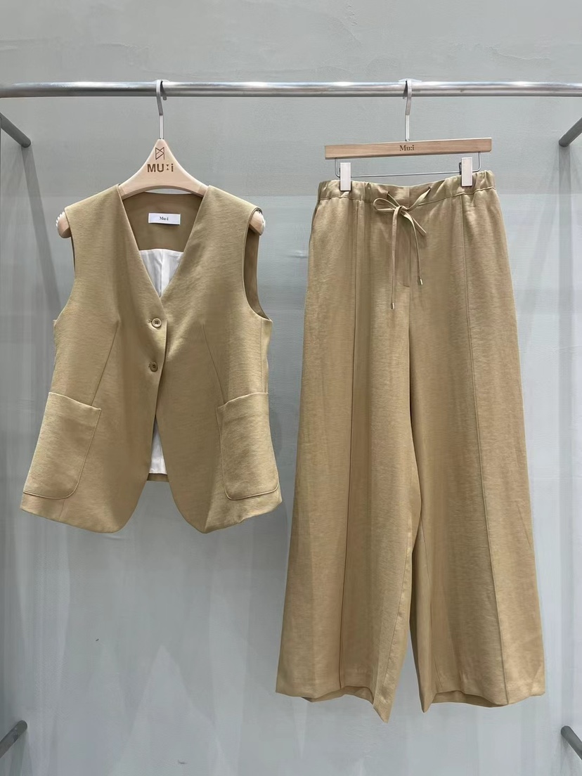 MU i東大門㊣直郵女士新款推薦真品時尚人氣休閑熱賣職業馬甲Mu:i-Q馬甲