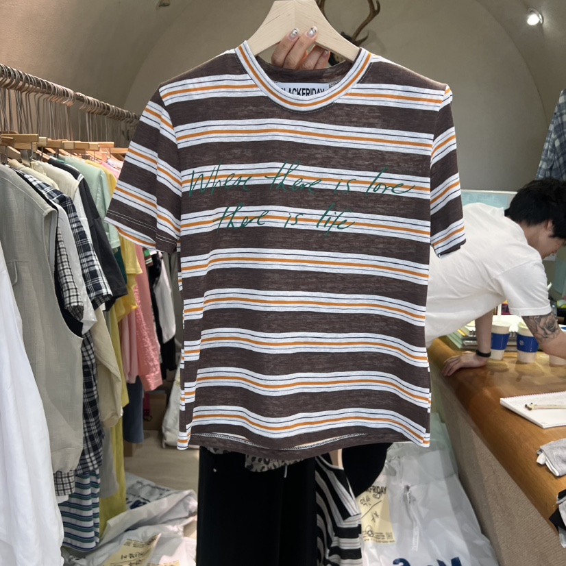 BLACKFRIDAY韓國代購㊣女士新款真品時尚推薦休閑人氣熱賣T恤BLACK FRIDAYT恤圖色2